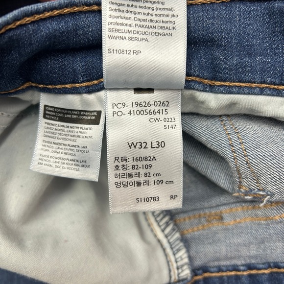 Levi's 311 Womens Jeans 32 Blue Denim Shaping Skinny Mid Rise Stretch Medium - Picture 13 of 14